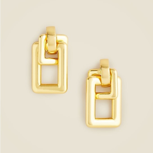 J. Crew Jewelry - J. Crew Oversized Double-Square Link Earrings